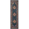 Safavieh Madison Runner Rugs, Blue and Fuchsia - 2 ft.-3 in. x 12 ft. MAD133C-212